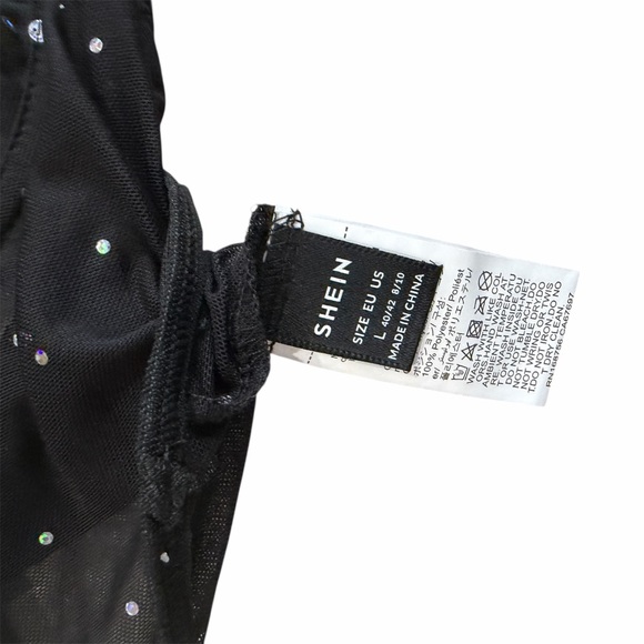 SHEIN Black Bustier with Sequins - Picture 3 of 5